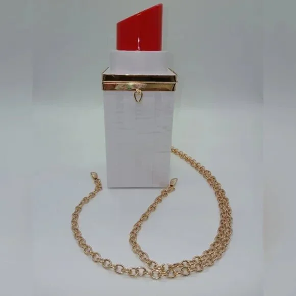 Lipstick Acrylic Crossbody/Shoulder Handbag - Picture 1 of 4